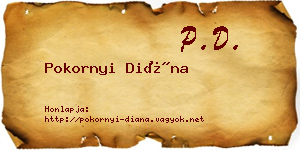 Pokornyi Diána névjegykártya