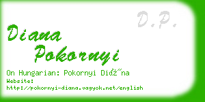 diana pokornyi business card